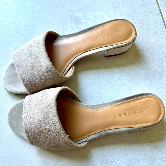 Banana Republic Real Fur Sandals - Luxurios & Stylish! - Picture 1 of 6